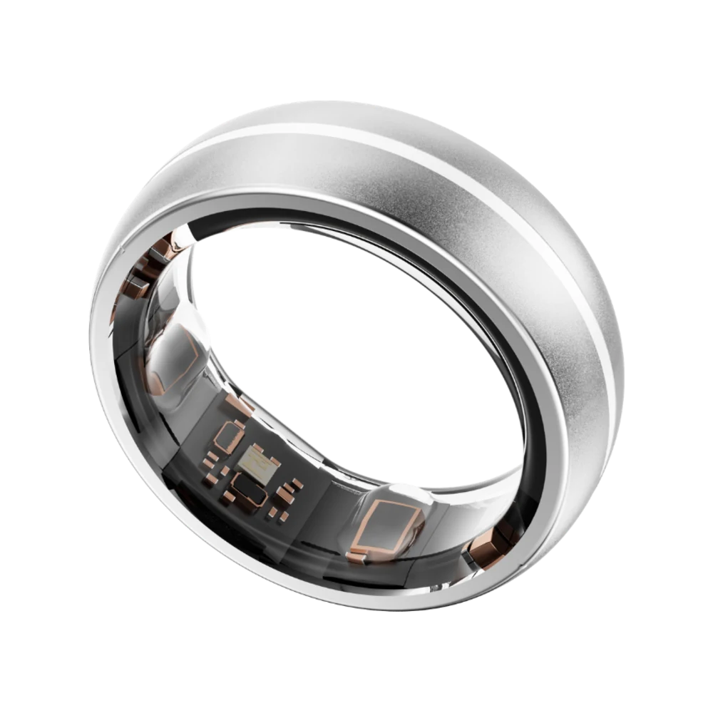 MYnextRING N2 Pro in Silber Matt — gebürstetes Titan